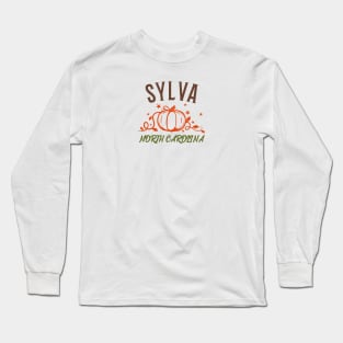 Sylva, North Carolina Fall Long Sleeve T-Shirt